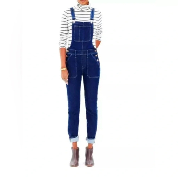 Madewell Denim - Madewell Overalls S Dark Wash Skinny Stretch Jeans Denim Womens E4879